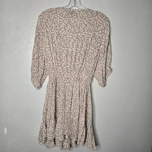 Faithfull The Brand Size 8 Marigot Tie-Front Dress in Pink Azalea Floral Print - Picture 7 of 9